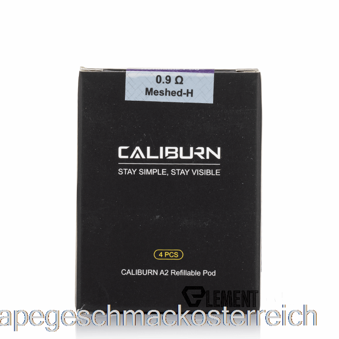 Uwell Caliburn A2 Ersatzpods 0,9 Ohm Caliburn A2 Pods Vape-Geschmack